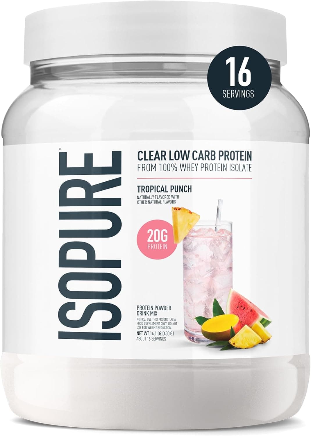 Isopure Clear Whey Isolate — Light & Refreshing Protein